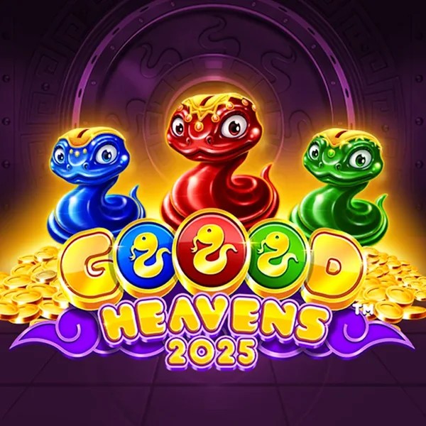 Goood Heavens slot logo by Rarestone Gaming at Hollywin CasinoGoood Heavens