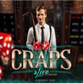 Live Craps slot logo by Evolution at Hollywin Casino